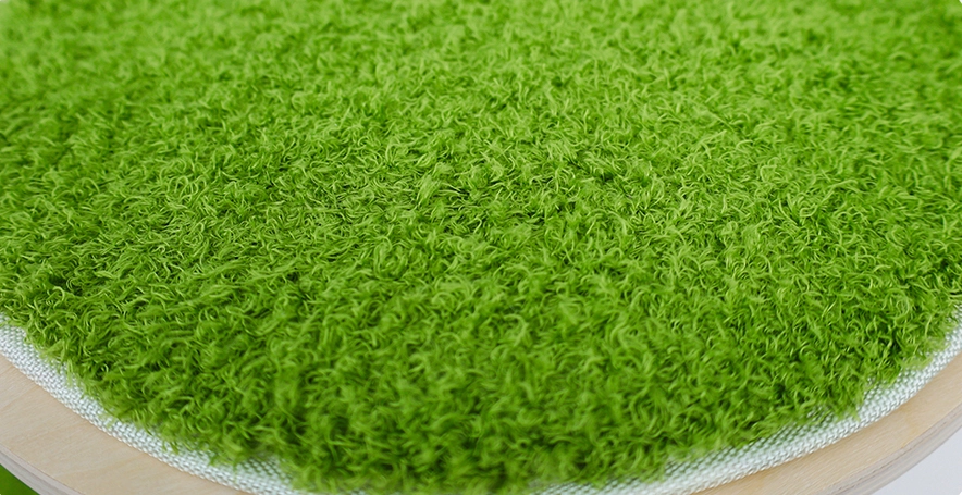 Green Grass-like Cat Tree for Small Apartment - Grass-like plush