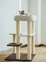 Small Modern Cat Tree with Large Perch