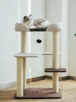 Small Modern Cat Tree with Large Perch