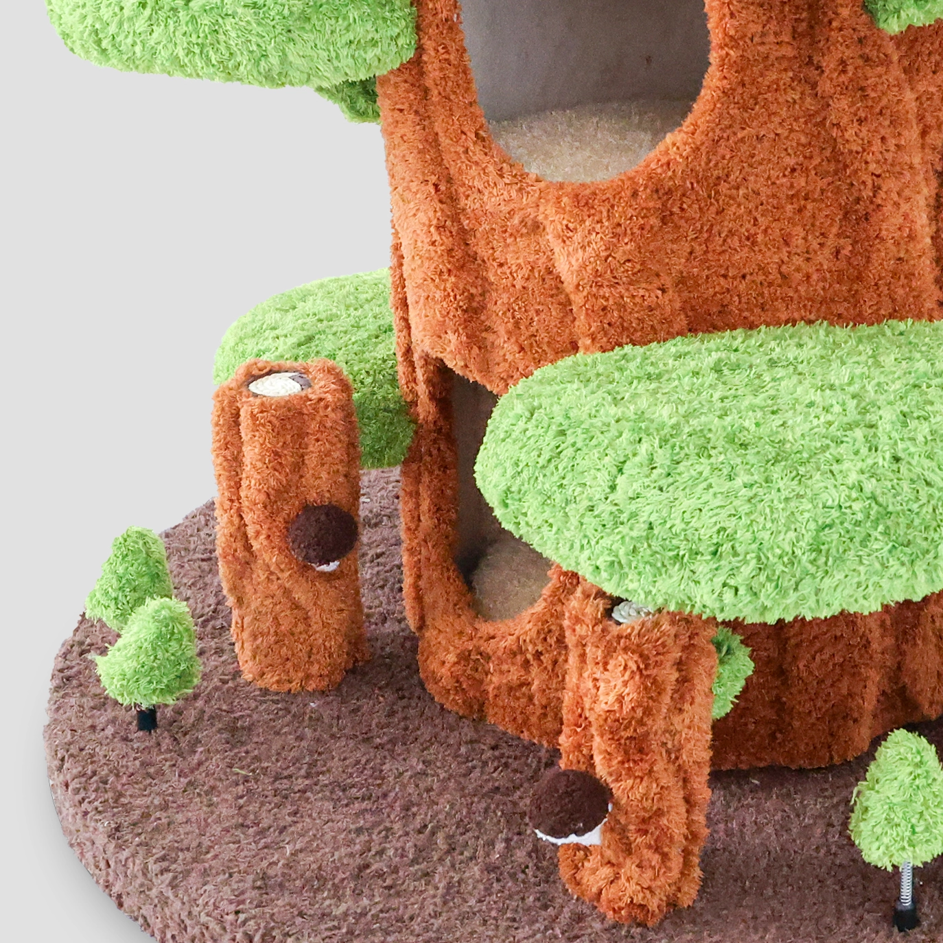 90in Tall Cat Tower that Looks Like A Real Tree - Bottom detail