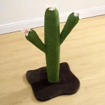 Cactus Cat Scratcher with Flowers