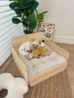 Cloud Solid Wood Cat Bed