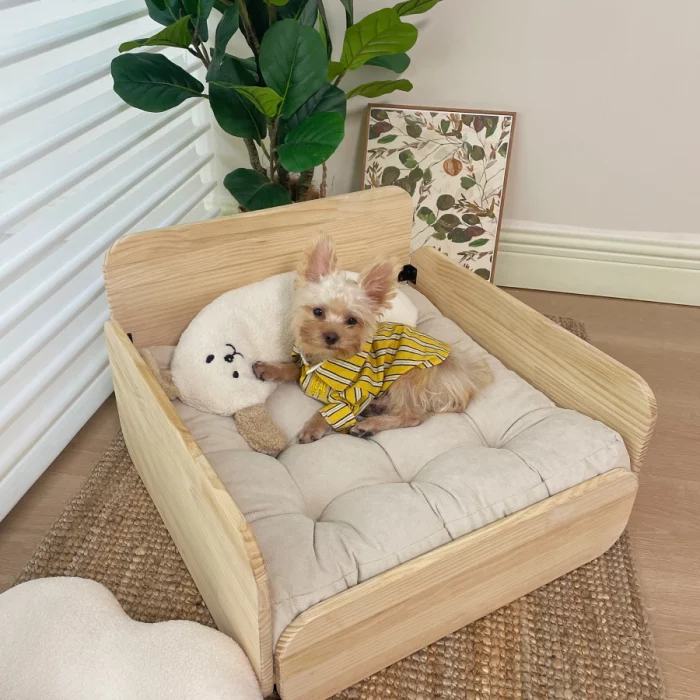 Cloud Solid Wood Cat Bed