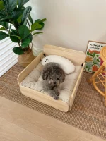 Cloud Solid Wood Cat Bed