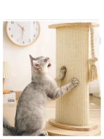 Full Sisal Fabric Cat Scratching Post