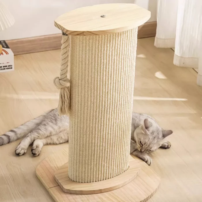 Full Sisal Fabric Cat Scratching Post