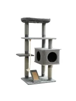 Grey Carpet Cat Condo for Large Cats