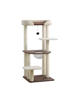 Simple Modern Cat Tower with Large Perch - Space capsule