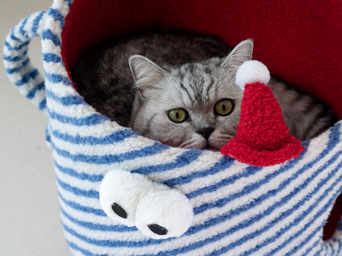 Small Carpet Little Monster Cat Tower - Large space for large cats