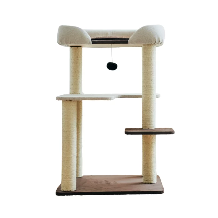 Small Modern Cat Tree with Large Perch