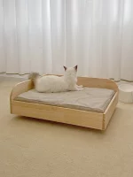 Solid Wood Platform Cat Bed