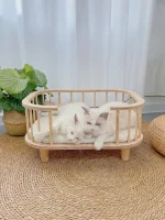 Wooden Creative Modern Cat Bed