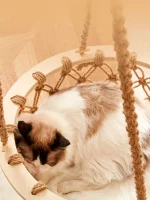 Branch Cat Tree with Boho Hammock