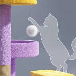 Candy Purple Small Carpet Cat Tree