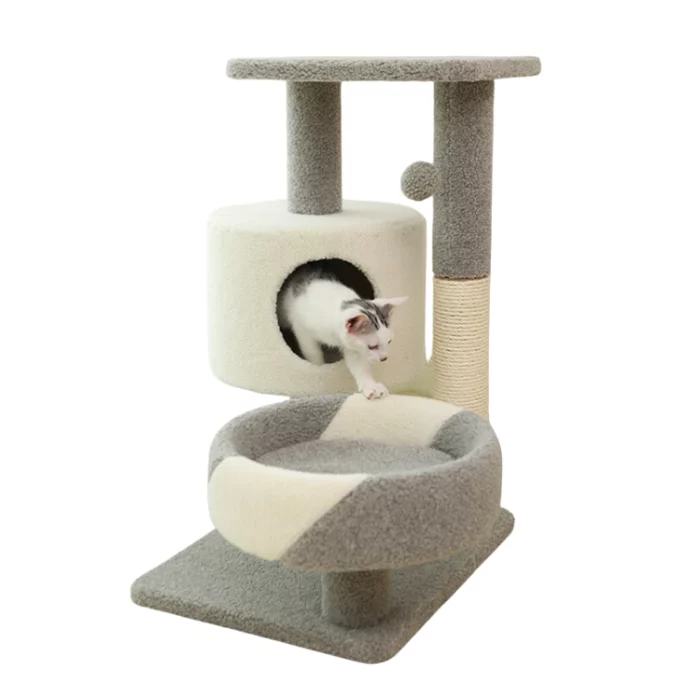 Carpet Cat Tree for Small Apartment