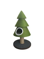 Christmas Tree Cat Condo with Scratching Surface