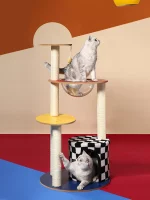 Color Small Cat Tower for Small Apartment