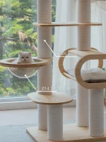 Large Cat Solid Wood Condo for Maine Coon