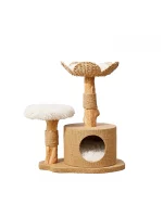 Luxurious Wicker Cattail Branch Cat Tree