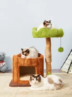 Luxury Real Branch Carpet Cat Condo