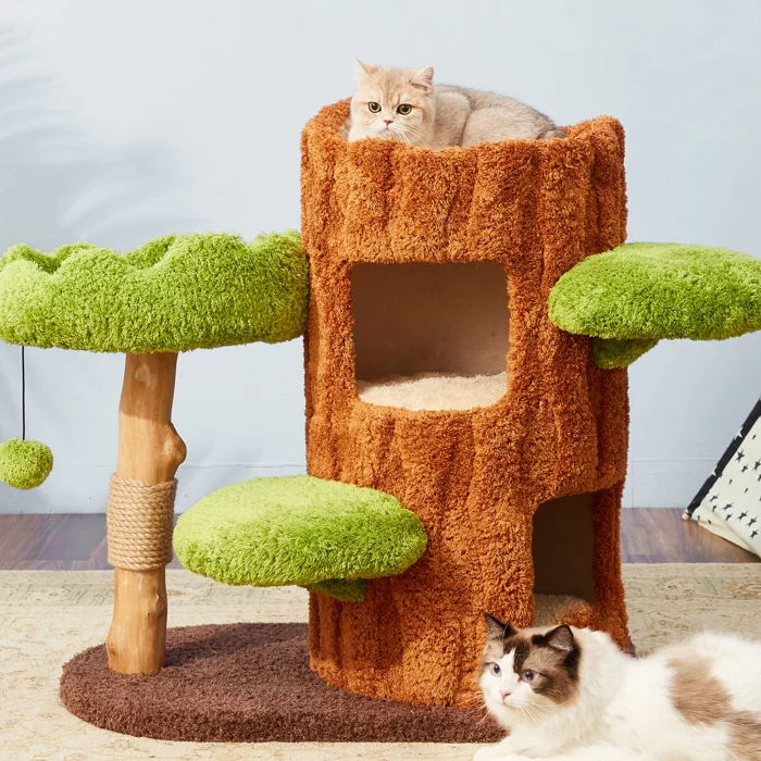 Luxury Real Branch Carpet Cat Condo