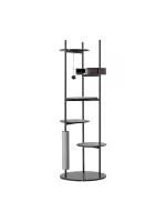 Minimalist Luxury Matel Cat Tower with Marble Base