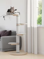 Real Wood Four-level Cat Modern Tower