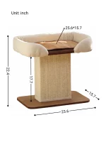 Size of Cat Scratcher with Large Perch