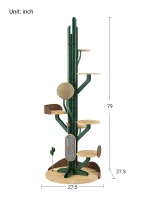 Size of Large Creative Cactus Steel Cat Tree