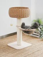 Small Cat Tower with Space Capsule