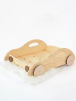 Solid Wood Car-shaped Cat Bed