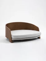 Solid Wood Cat Curved Sofa Bed