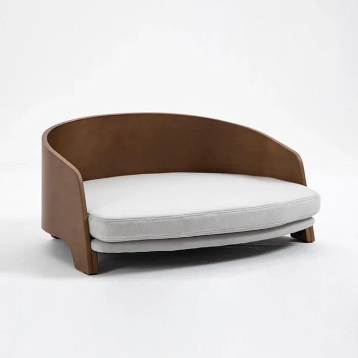 Solid Wood Cat Curved Sofa Bed