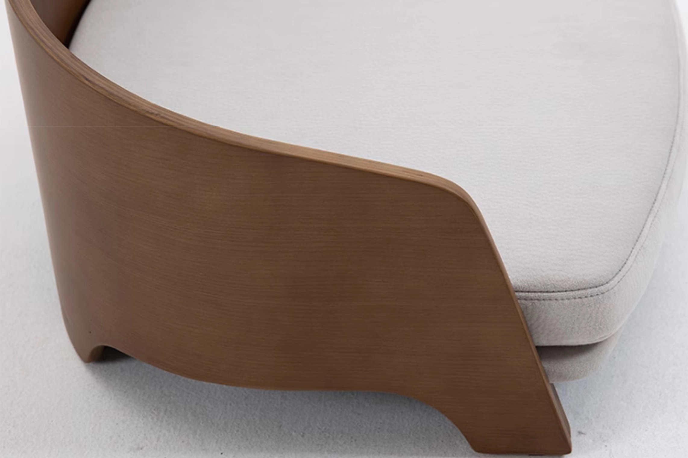 Solid Wood Cat Curved Sofa Bed - Solid wood plywood