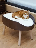 High Legs Solid Wood Cat Pet Bed