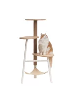 Wrought Iron Modern Wooden Cat Tree