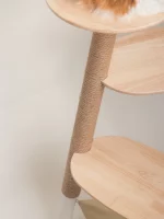 Wrought Iron Modern Wooden Cat Tree - Scratching hemp rope