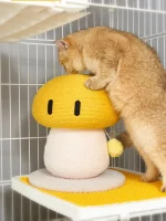 Yellow Mushroom Cat Scratcher