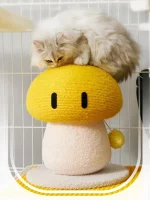 Yellow Mushroom Cat Scratcher