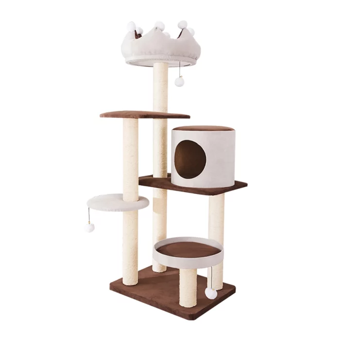 Cute Cat Tree with A Crown Perch