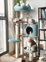 Cute Cat Tree with A Crown Perch