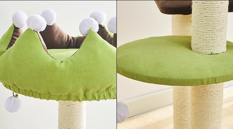 Cute Cat Tree with A Crown Perch - Details