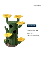 Large Cactus Luxury Cat Barrel Condo