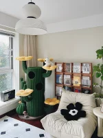 Large Cactus Luxury Cat Barrel Condo