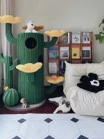 Large Cactus Luxury Cat Barrel Condo