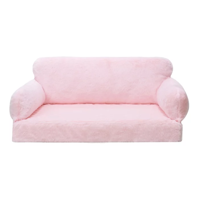 Large Rabbit Faux Fur Cat Sofa Bed