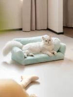 Large Rabbit Faux Fur Cat Sofa Bed