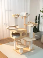 Large Solid Wood Cat Condo for Large Cats