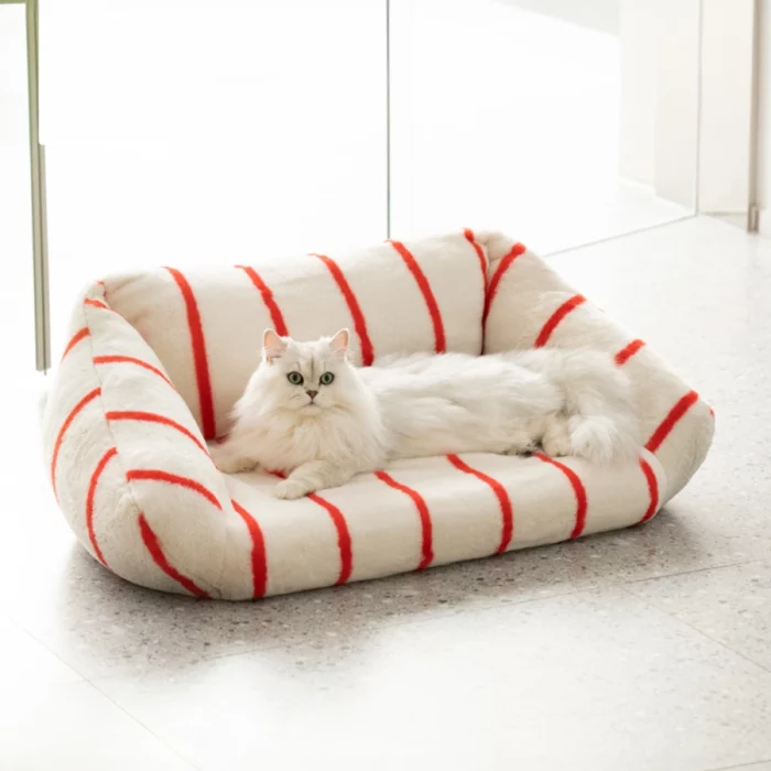 Modern Striped Cat Couch Bed