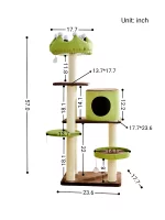 Size of Large Cute Cat Tree with A Crown Perch